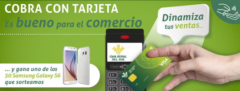 Campaña de Caja Rural del Sur para dinamizar las compras en comercios con tarjetas en TPV´s de la entidad