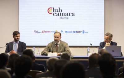 Conferencia de Ricardo Martínez Rico, presidente ejecutivo de Equipo Económico, en el Club Cámara de la Cámara de Comercio de Huelva