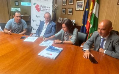 La Comunidad de Regantes de Palos firma una póliza de crédito con Caja Rural del Sur para impulsar proyectos