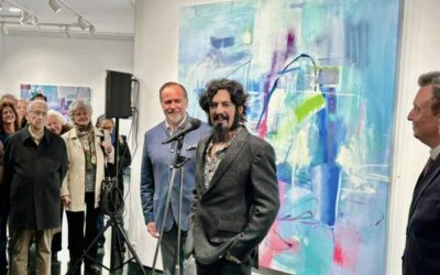 El pintor onubense Pedro Rodríguez abre en Caja Rural del Sur en Huelva su nueva etapa artística con ‘Viaje iniciático’