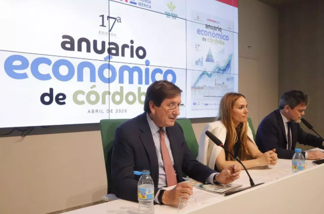 Ricardo López Crespo, vicepresidente de Caja Rural del Sur, en la presentación del Anuario Económico de Córdoba